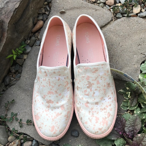 Toms Clemente Natural Metallic Granite Fleck Shoes - Picture 4 of 6